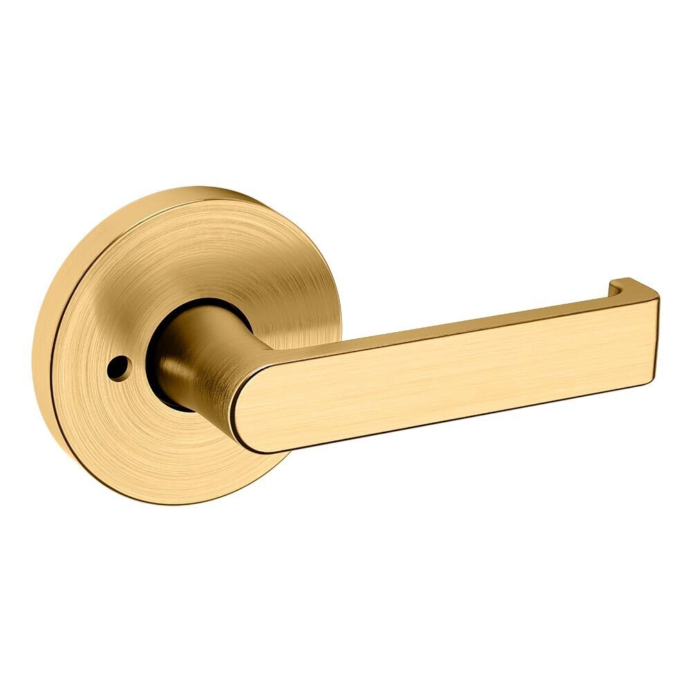 Privacy 5105 Estate Lever with 5046 Rose in PVD Lifetime Satin Brass