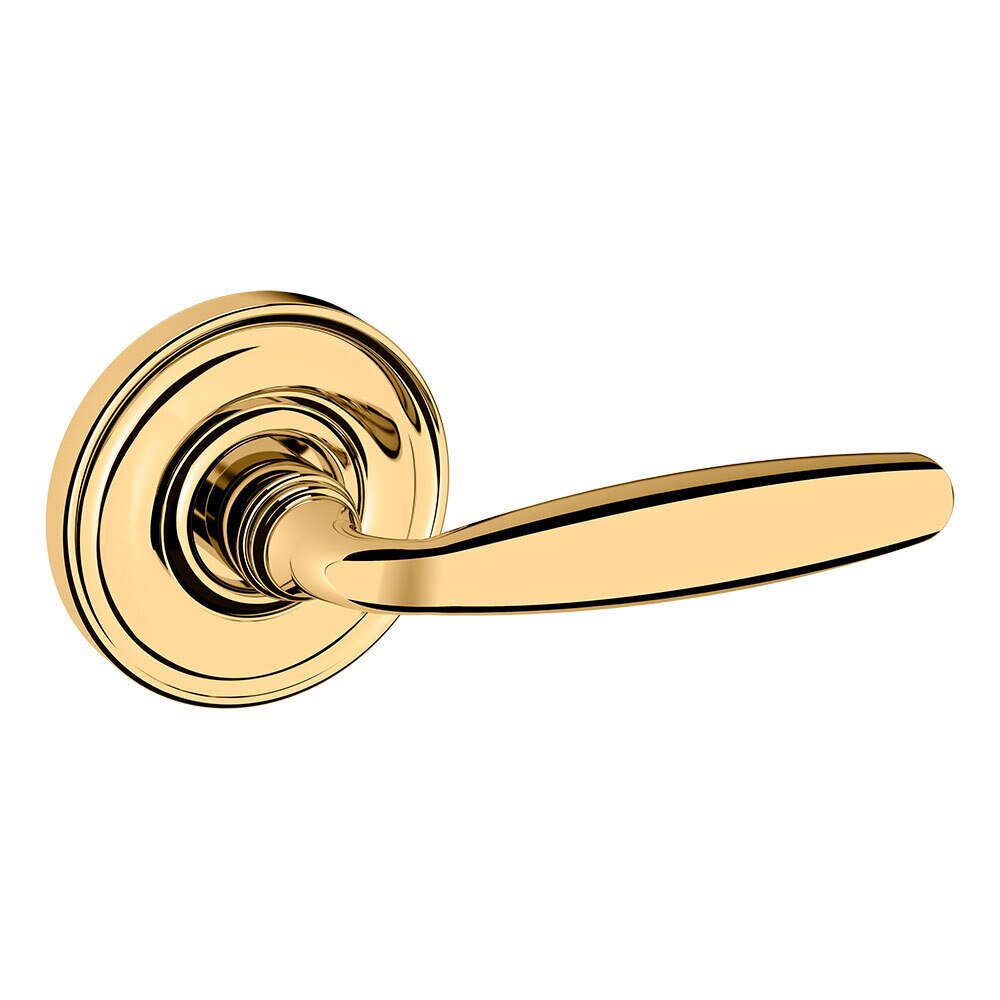 Passage 5106 Estate Lever with 5048 Rose in Lifetime Pvd Polished Brass