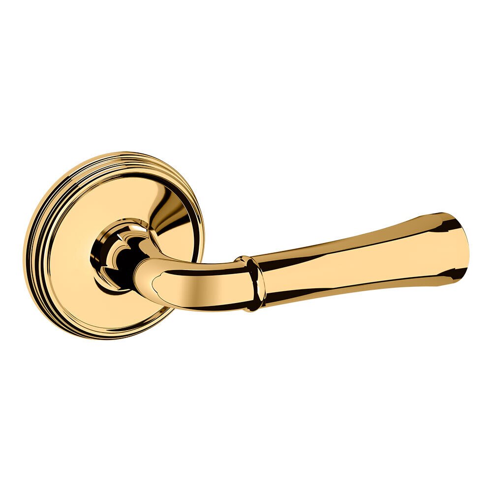 Dummy Set 5113 Estate Lever with 5078 Rose in Lifetime Pvd Polished Brass