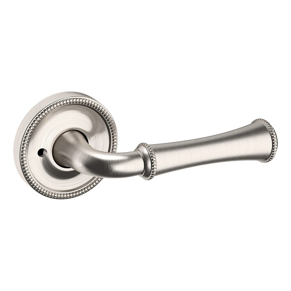Privacy 5118 Estate Lever with 5076 Rose in Lifetime Pvd Satin Nickel