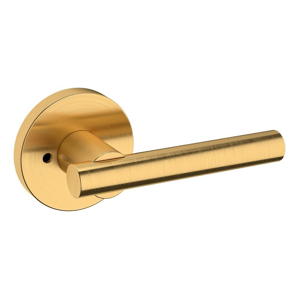 Privacy 5137 Estate Lever with 5046 Rose in PVD Lifetime Satin Brass