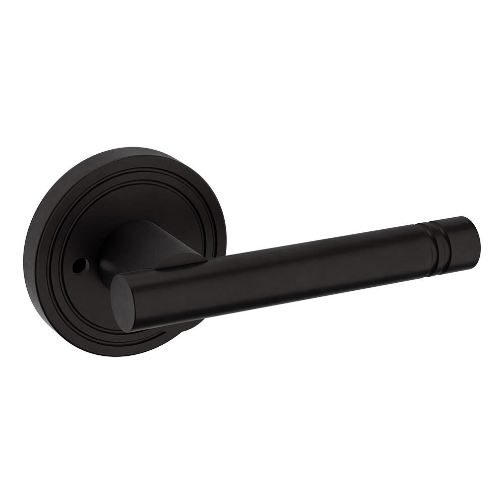 Privacy 5138 Estate Lever with 5047 Rose in Oil Rubbed Bronze