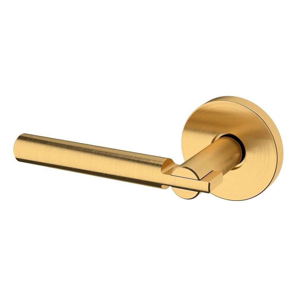 Single Dummy Left Handed 5161 Estate Lever with 5046 Rose in PVD Lifetime Satin Brass
