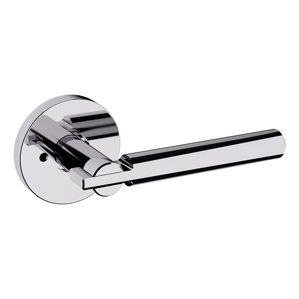 Privacy 5161 Estate Lever with 5046 Rose in Polished Chrome