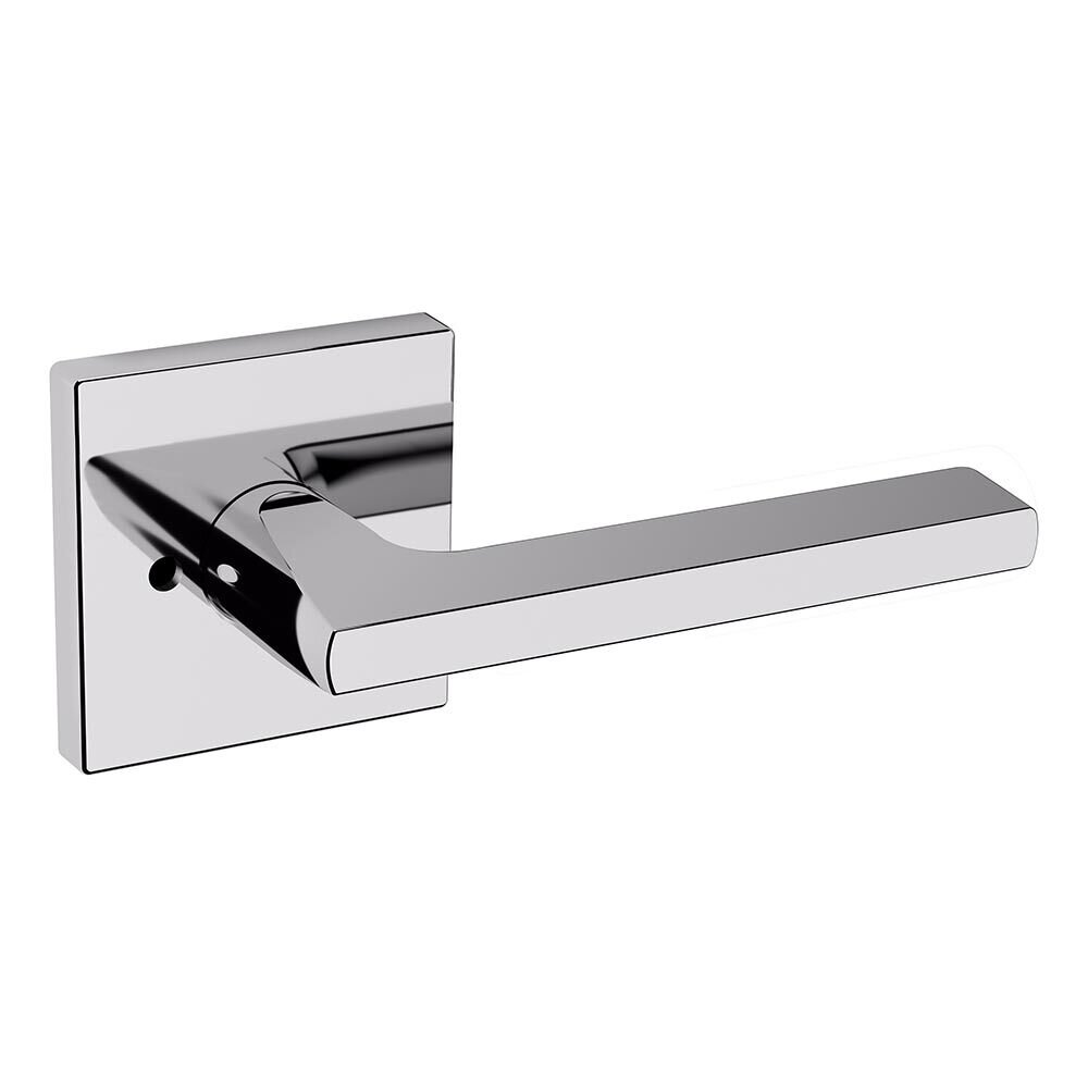Privacy 5162 Estate Lever with R017 Rose in Polished Chrome