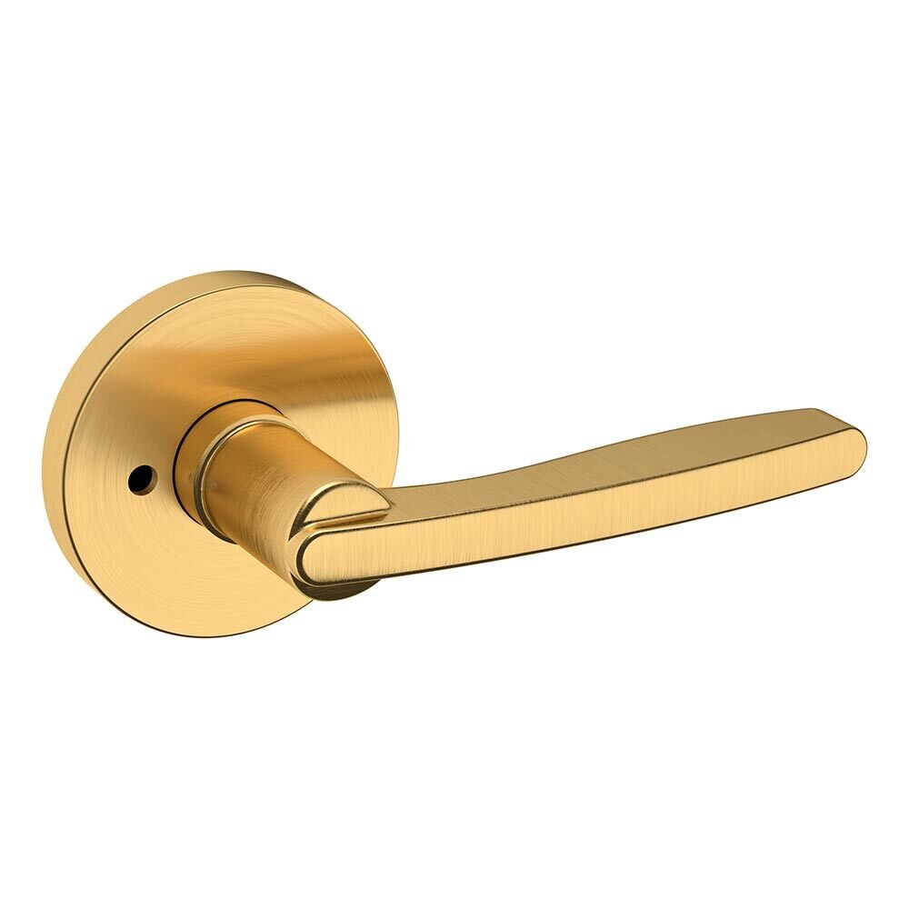 Privacy 5164 Estate Lever with R017 Rose in PVD Lifetime Satin Brass