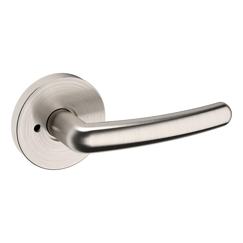 Privacy 5165 Estate Lever with 5046 Rose in Lifetime Pvd Satin Nickel