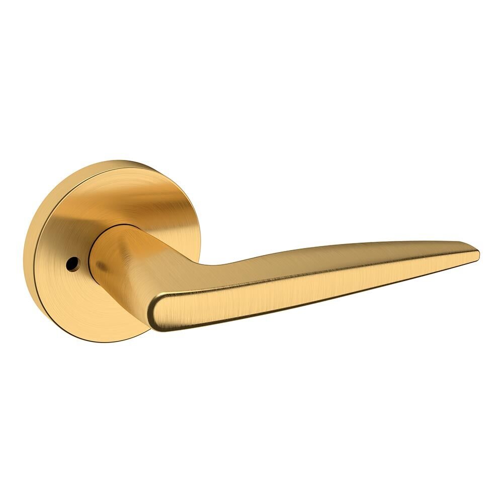 Privacy 5166 Estate Lever with 5046 Rose in PVD Lifetime Satin Brass