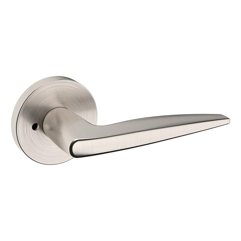 Privacy 5166 Estate Lever with 5046 Rose in Lifetime Pvd Satin Nickel