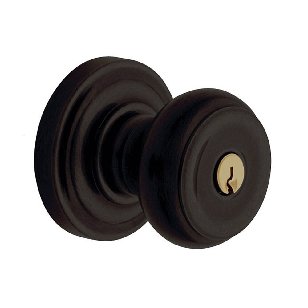Keyed Entry Classic Rose with 5210 Colonial Knob in Oil Rubbed Bronze