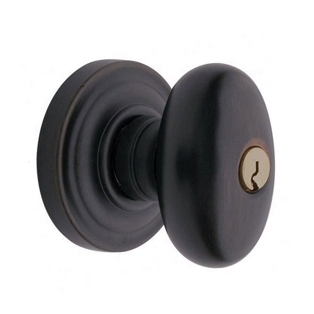 Keyed Egg Knob in Oil Rubbed Bronze