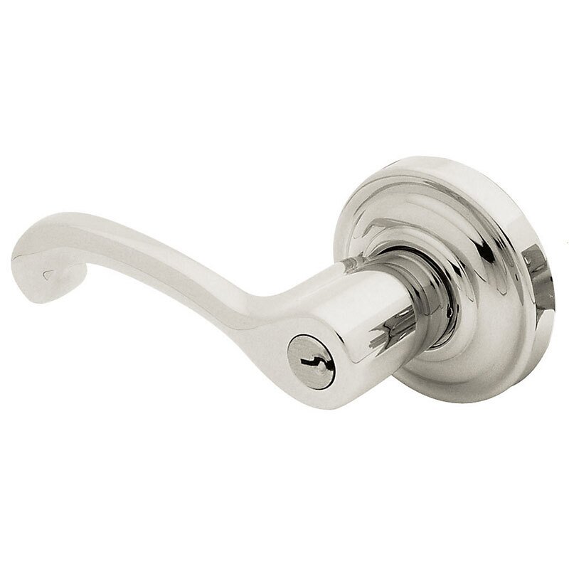 Keyed Classic Lever in Lifetime Pvd Polished Nickel