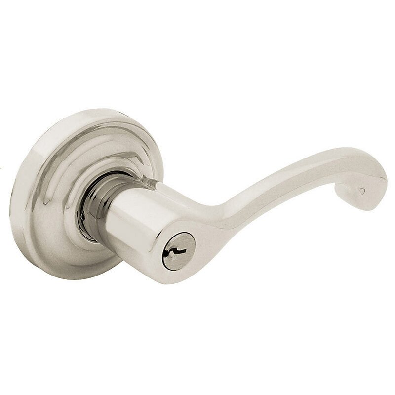 Keyed Classic Lever in Lifetime Pvd Satin Nickel