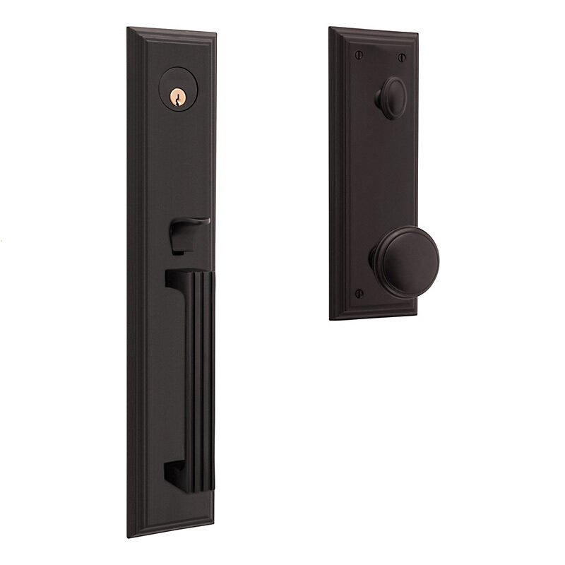 Tretmont Single Cylinder Handleset with Emergency Egress in Oil Rubbed Bronze