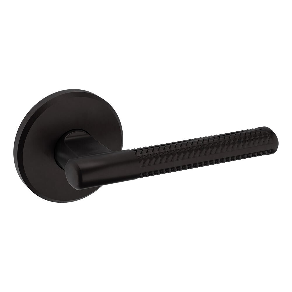 Dummy Set L015 Knurled Estate Lever with R016 Rose in Oil Rubbed Bronze