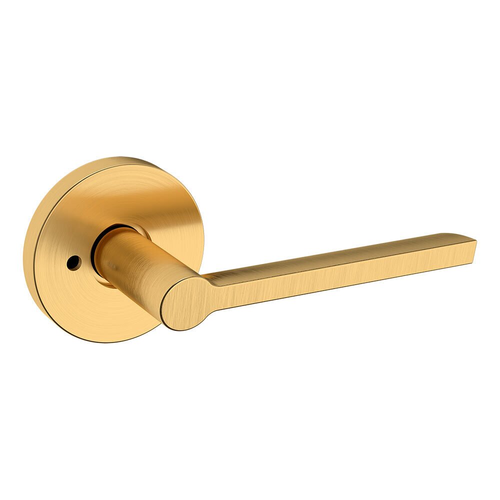 Privacy L020 Estate Lever with 5046 Rose in PVD Lifetime Satin Brass