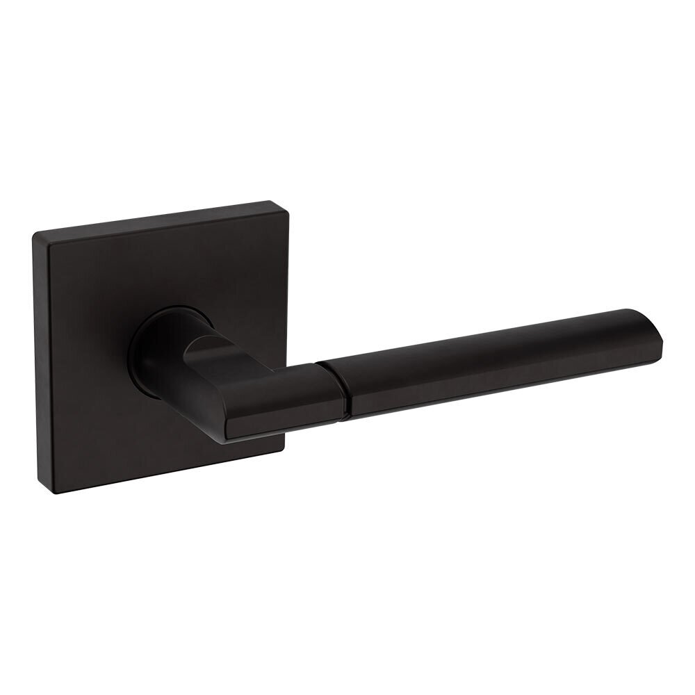 Dummy Set L021 Estate Lever with R017 Square Rose in Oil Rubbed Bronze