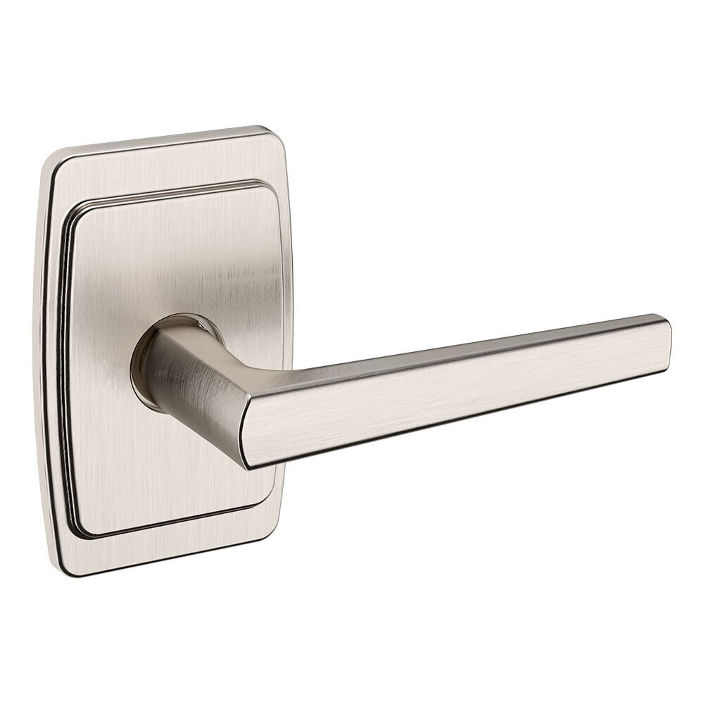 Dummy Set L024 Estate Lever with R046 Rose in Lifetime Pvd Satin Nickel
