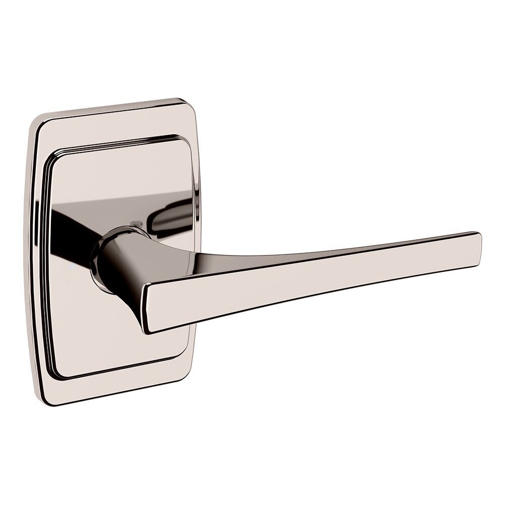 Single Dummy Right Handed L025 Estate Lever with R046 Rose in Lifetime Pvd Polished Nickel