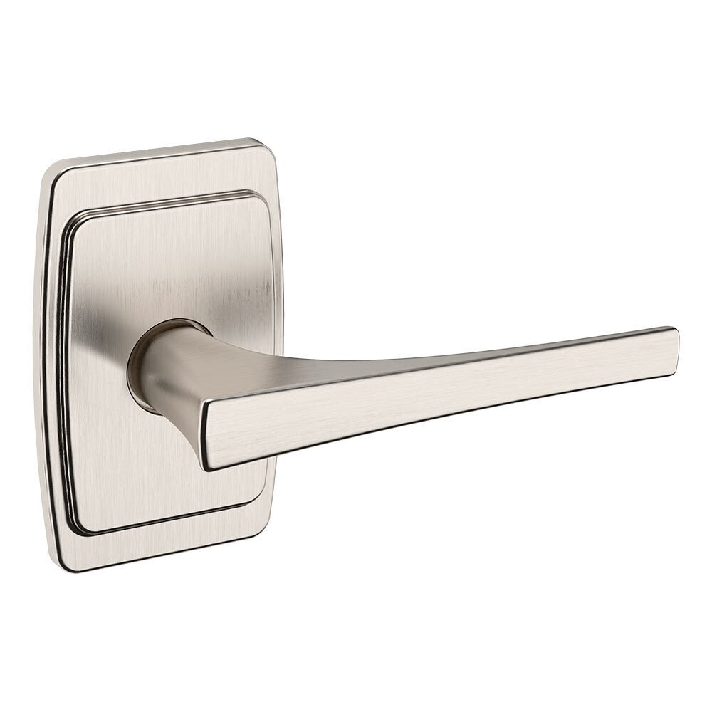 Single Dummy Right Handed L025 Estate Lever with R046 Rose in Lifetime Pvd Satin Nickel