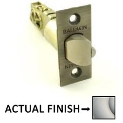 Keyed Universal Deadlocking Latch for Keyed Entry in Lifetime Pvd Satin Nickel