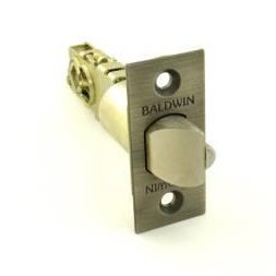Keyed Universal Deadlocking Latch for Keyed Entry in Antique Nickel