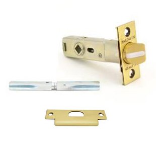 Privacy Knob Replacement Latch with ASA Strike in Vintage Brass