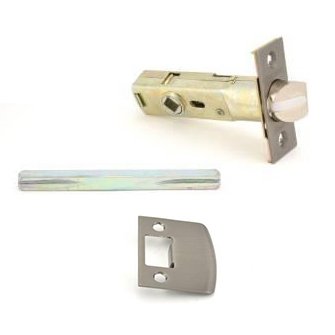 Privacy Lever Replacement Latch with Full Lip Strike in Antique Nickel