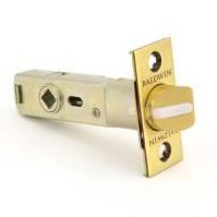 Privacy Knob Replacement Latch in Satin Brass and Brown
