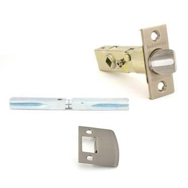 Privacy Knob Replacement Latch with Full Lip Strike in Antique Nickel