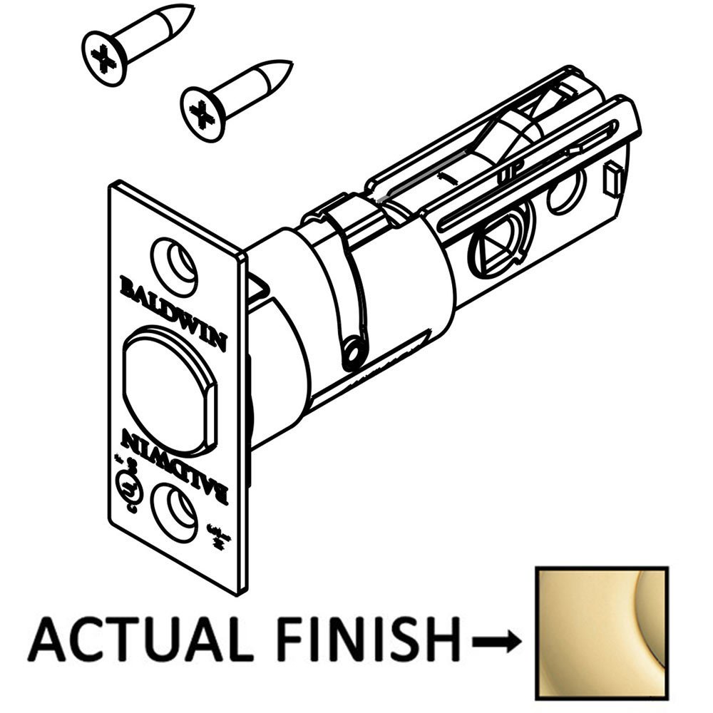 Squared with UL Rated Deadbolt Latch for Handleset (Single Cylinder/Double Cylinder) and deadbolt (Single Cylinder/Double Cylinder) in Polished Brass