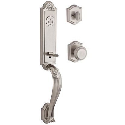 Full Dummy Handleset with Traditional Knob in Satin Nickel