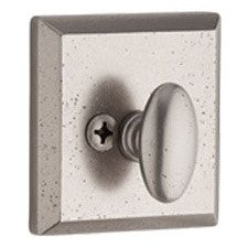 Patio (One-Sided) Square Deadbolt in White Bronze