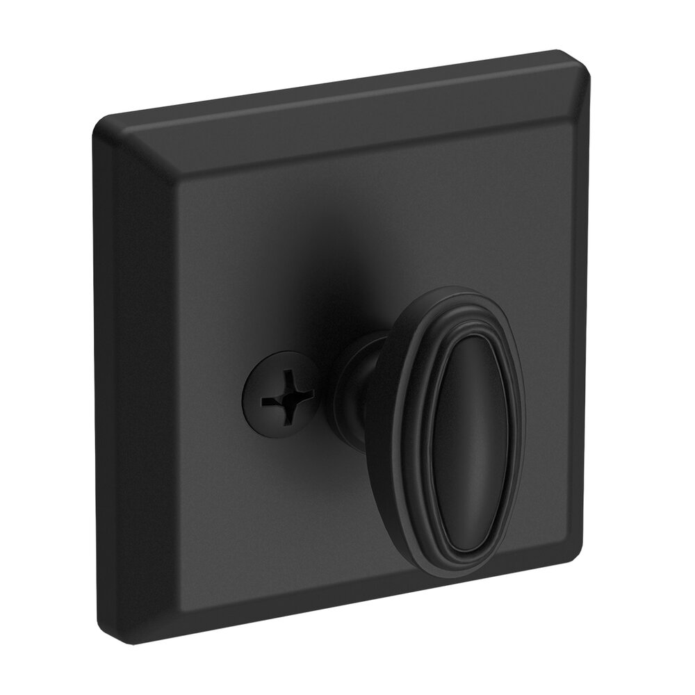 Patio (One-Sided) Square Deadbolt in Satin Black
