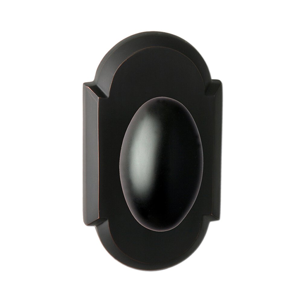 Privacy Oxford 905G-2 Egg Knob with Arched Trim in Oil Rubbed Bronze