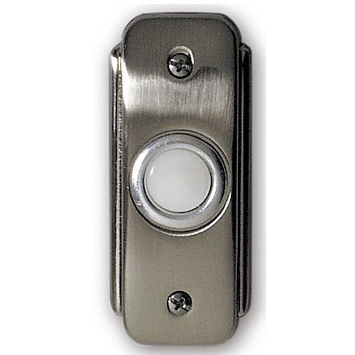Stepped Rectangle Door Bell in Antique Pewter