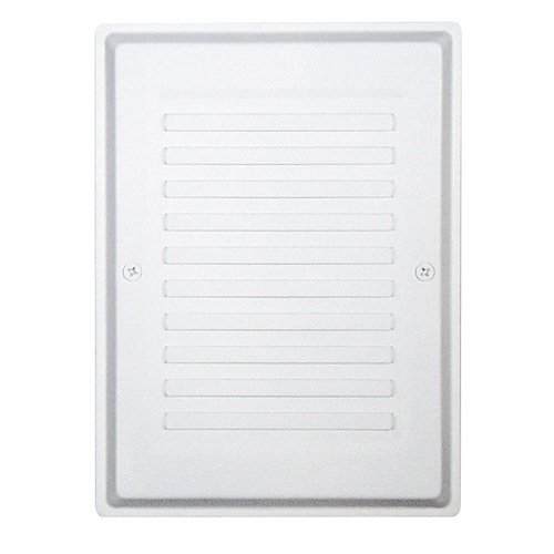 Built in for Recessed Mounting Door Chime with Matte White Paintable Grille