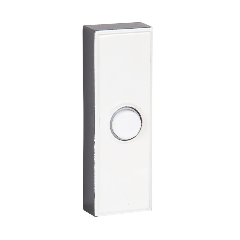 Surface Mount Push Button Door Bell In White
