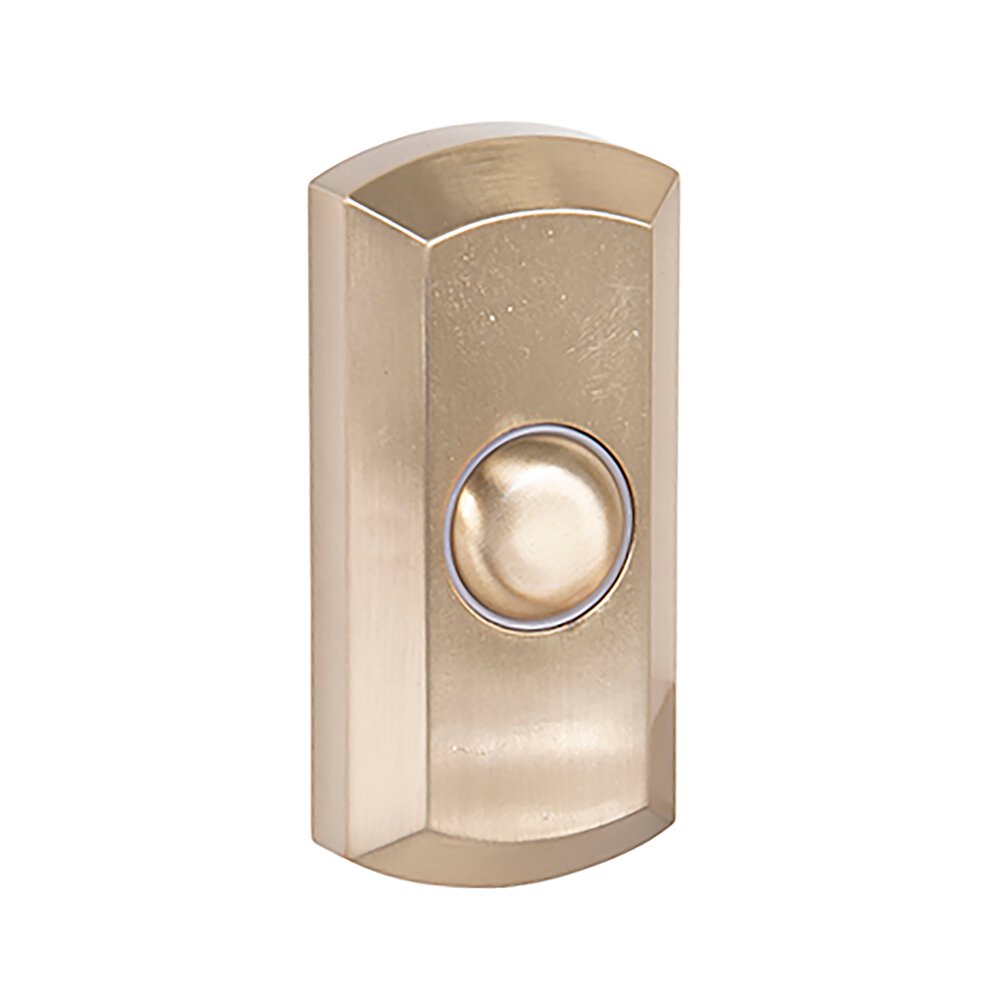 Surface Mount Push Button Door Bell In Satin Brass