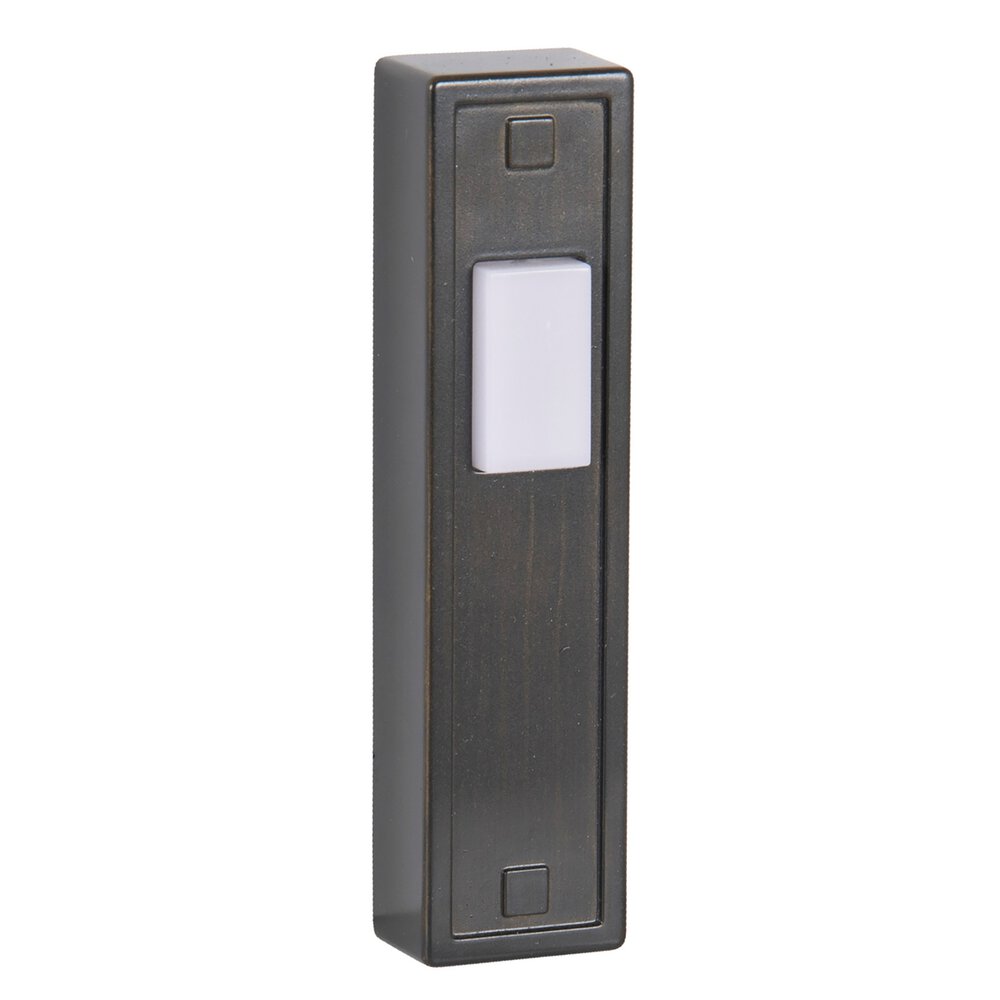 Surface Mount Lighted Push Button Door Bell In Bronze