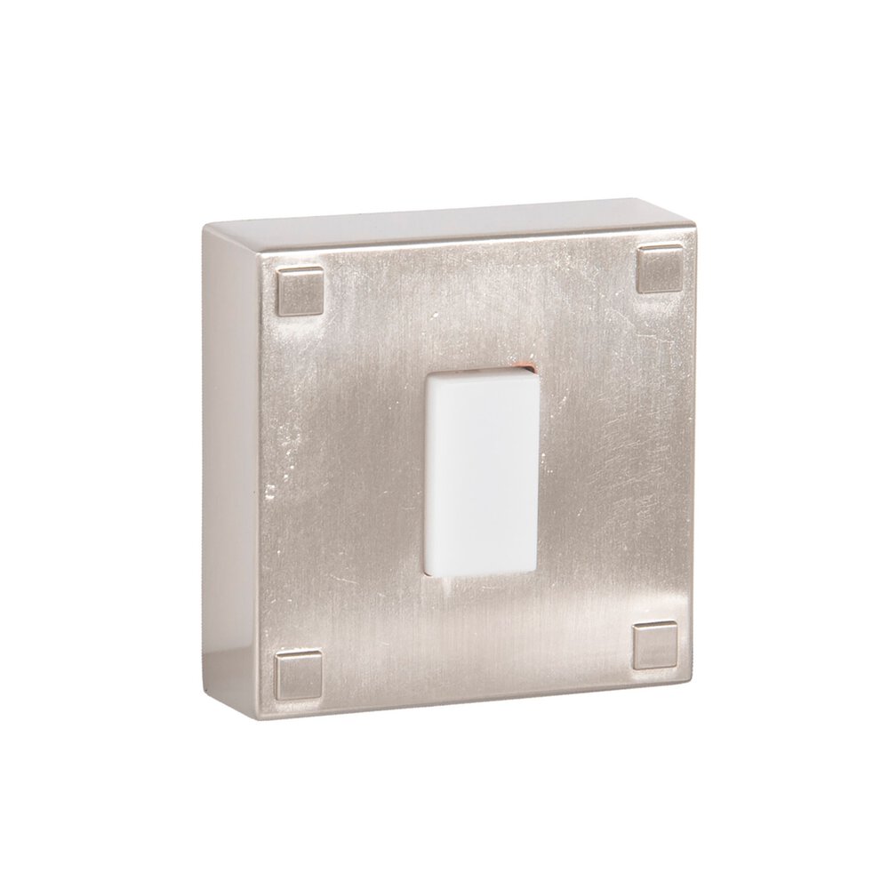 Surface Mount Lighted Push Button Door Bell In Brushed Polished Nickel