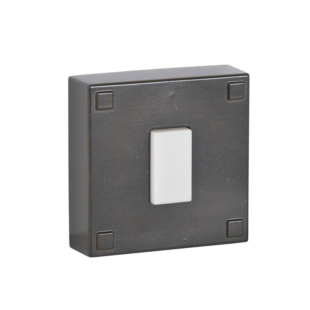Surface Mount Lighted Push Button Door Bell In Bronze