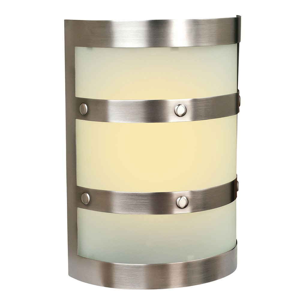 LED Contemporary Cylinder w/Frost Glass Door Chime in Pewter