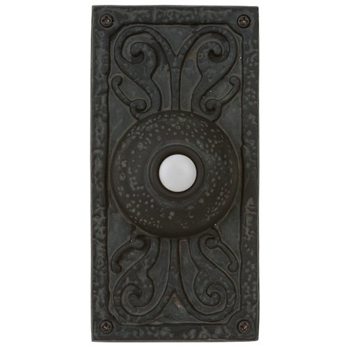 Surface Mount Designer Door Bell in Weathered Black