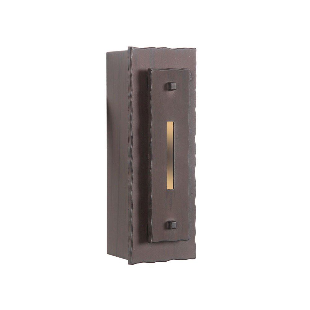 LED Industrial Forged Door Bell in Aged Iron