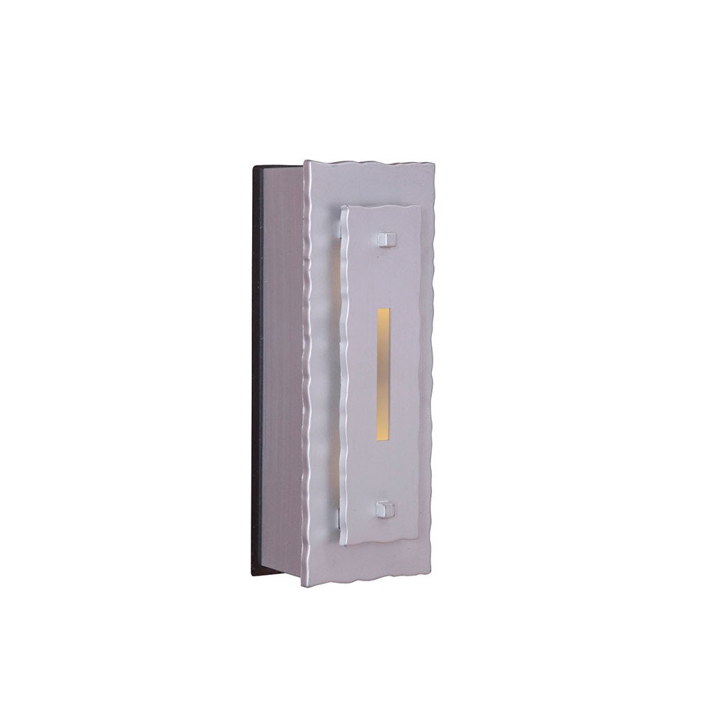 LED Industrial Forged Door Bell in Brushed Nickel