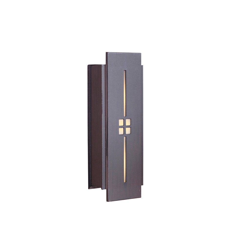 LED Tiered Mission Door Bell in Aged Iron