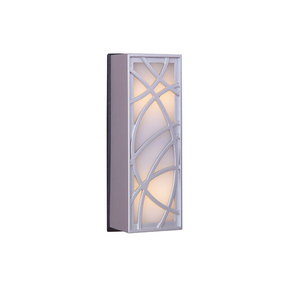 LED Whimsical Lines Door Bell in Brushed Nickel