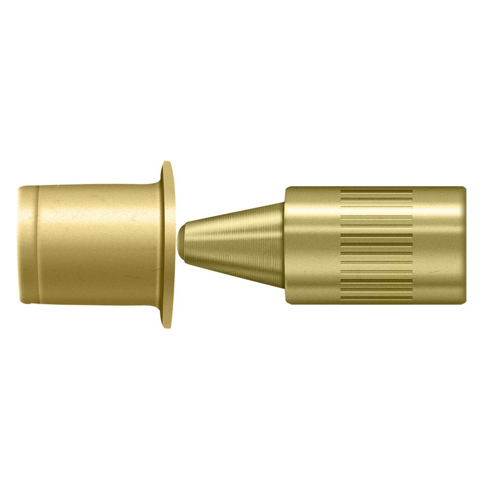 Hinge Pin Stop in Satin Brass