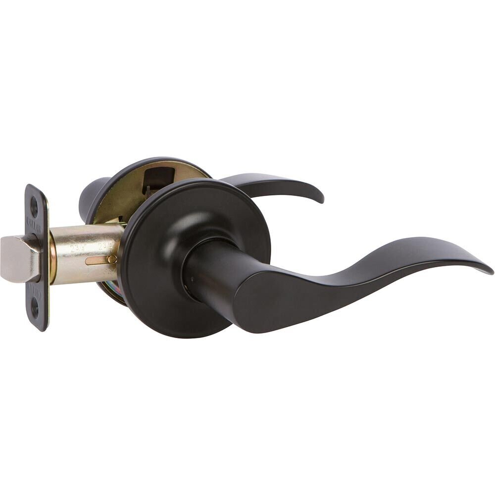Passage Bennett Right Handed Lever in Powder Coated Black